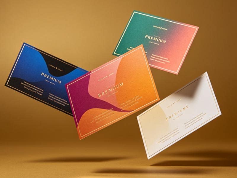 Metallic Foil Business Cards