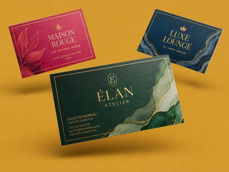 Textured Business Cards